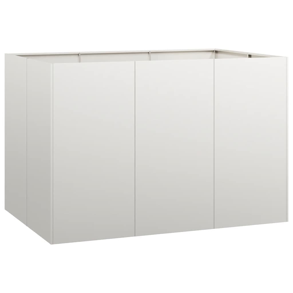 vidaXL Plantador 120x80x80 cm aço inoxidável