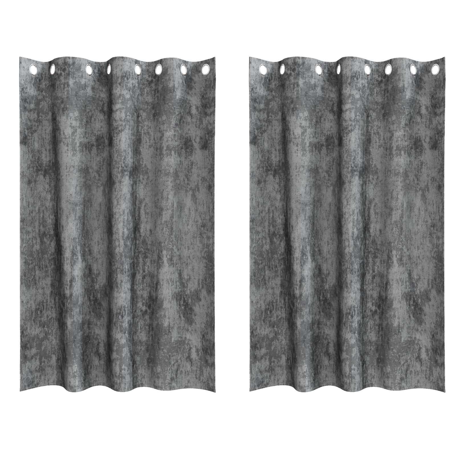 vidaXL Cortinas de Veludo 2 pcs Cinzeto 175 x 140 cm Veludo