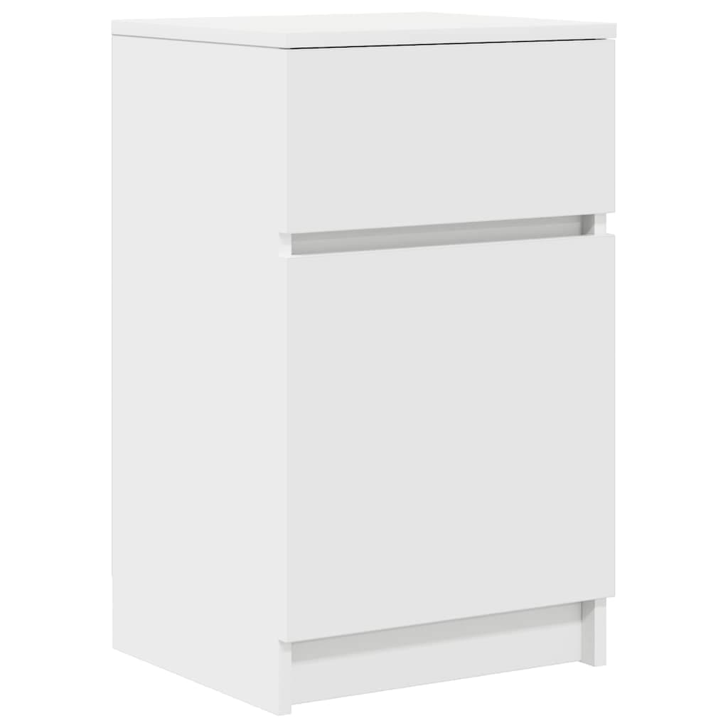 vidaXL Mesa de Cabeceira 39x35x65 cm Derivados de Madeira Branco - 3839201118