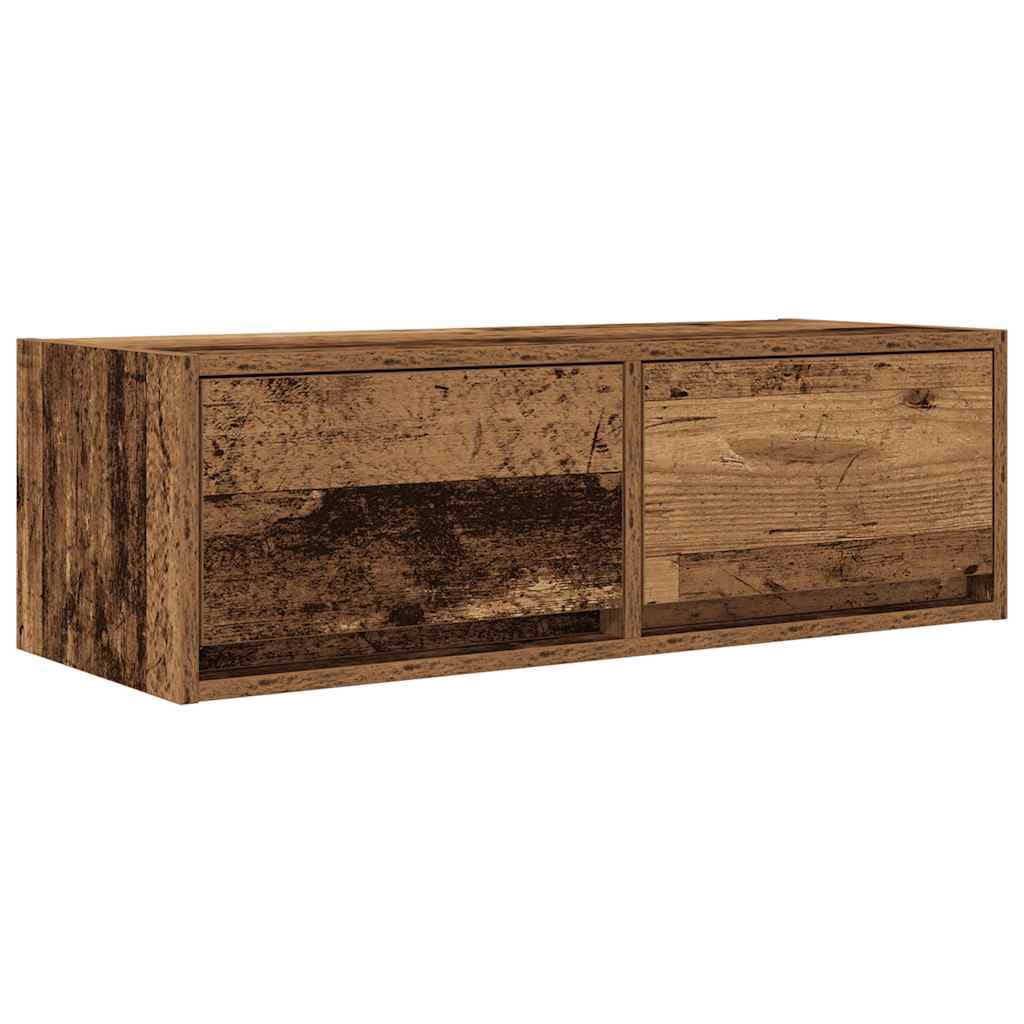 vidaXL Móvel de Tv 80x31x25,5 cm Derivados de Madeira Madeira Velha - 1554479527