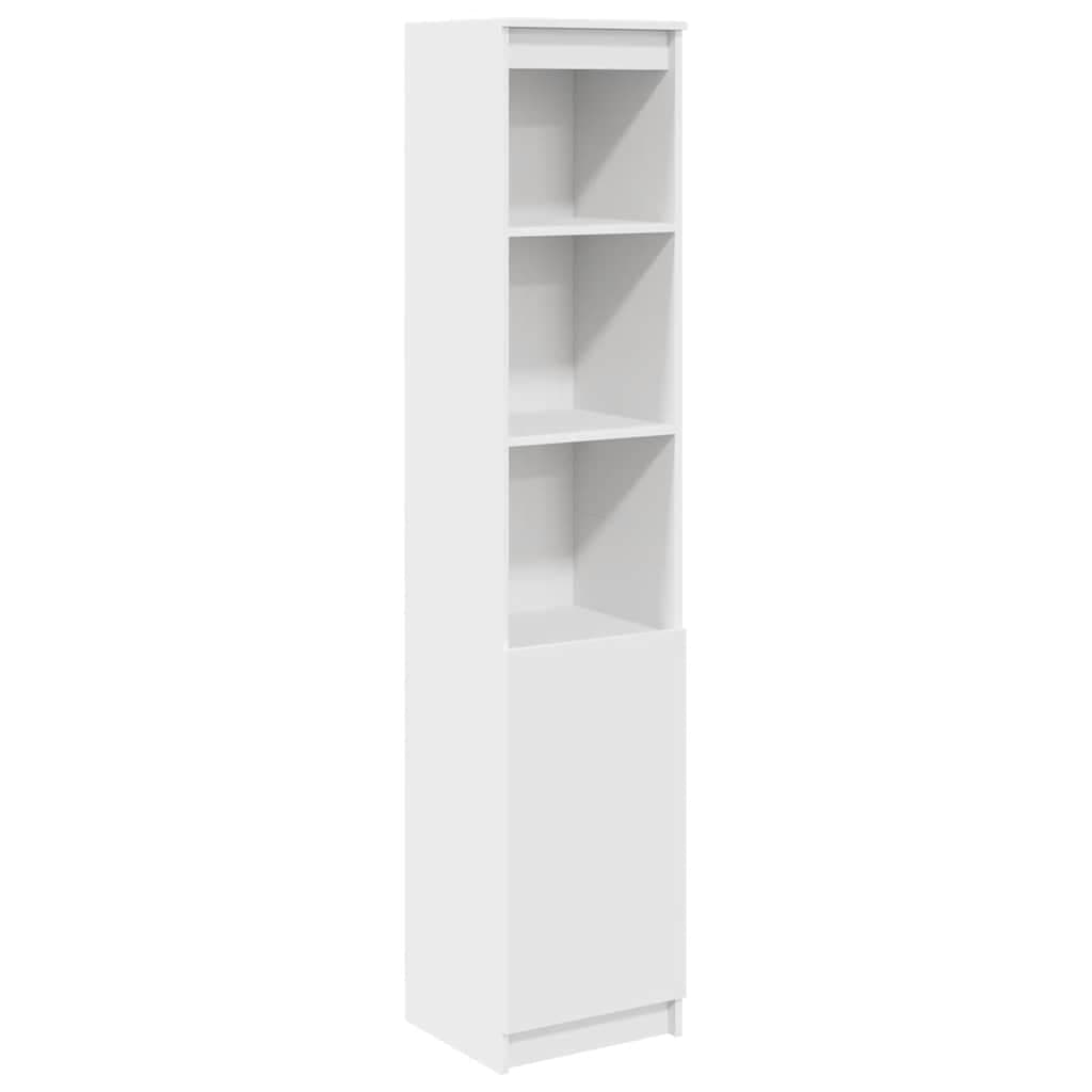 vidaXL Aparador Alto 37,5x35x180 cm Derivados de Madeira Branco - 3449311895