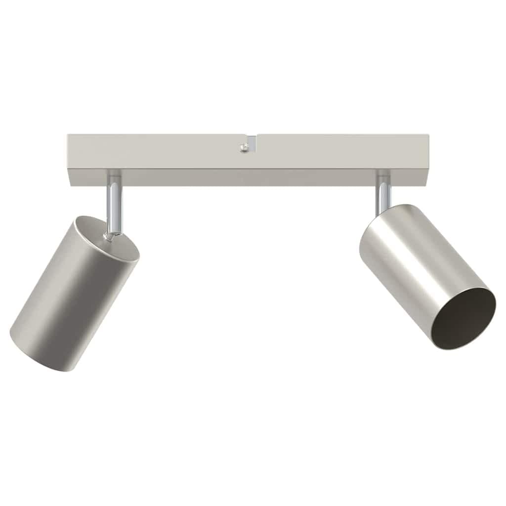 vidaXL Foco de teto com holofotes Níquel 26 x 6 x 16 cm Metal