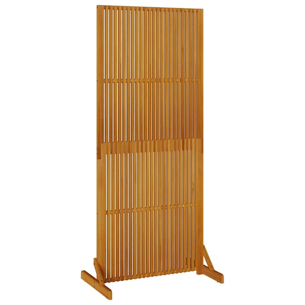 vidaXL Biombo de privacidade para uso interno/externo, 180,5 cm, em madeira maciça de acácia