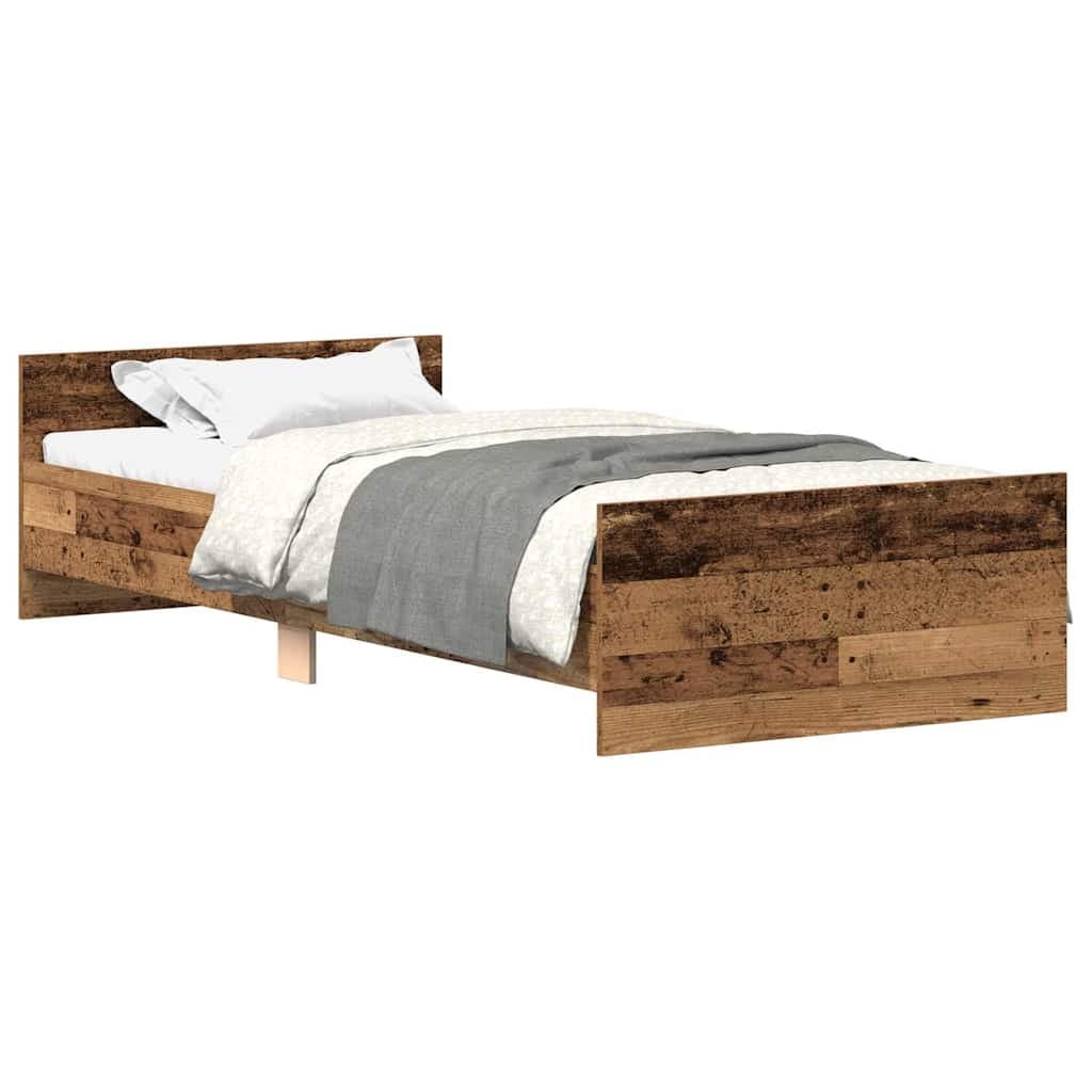vidaXL Estrutura de Cama sem Colchão 90x200cm Derivados de Madeira - 2881120236
