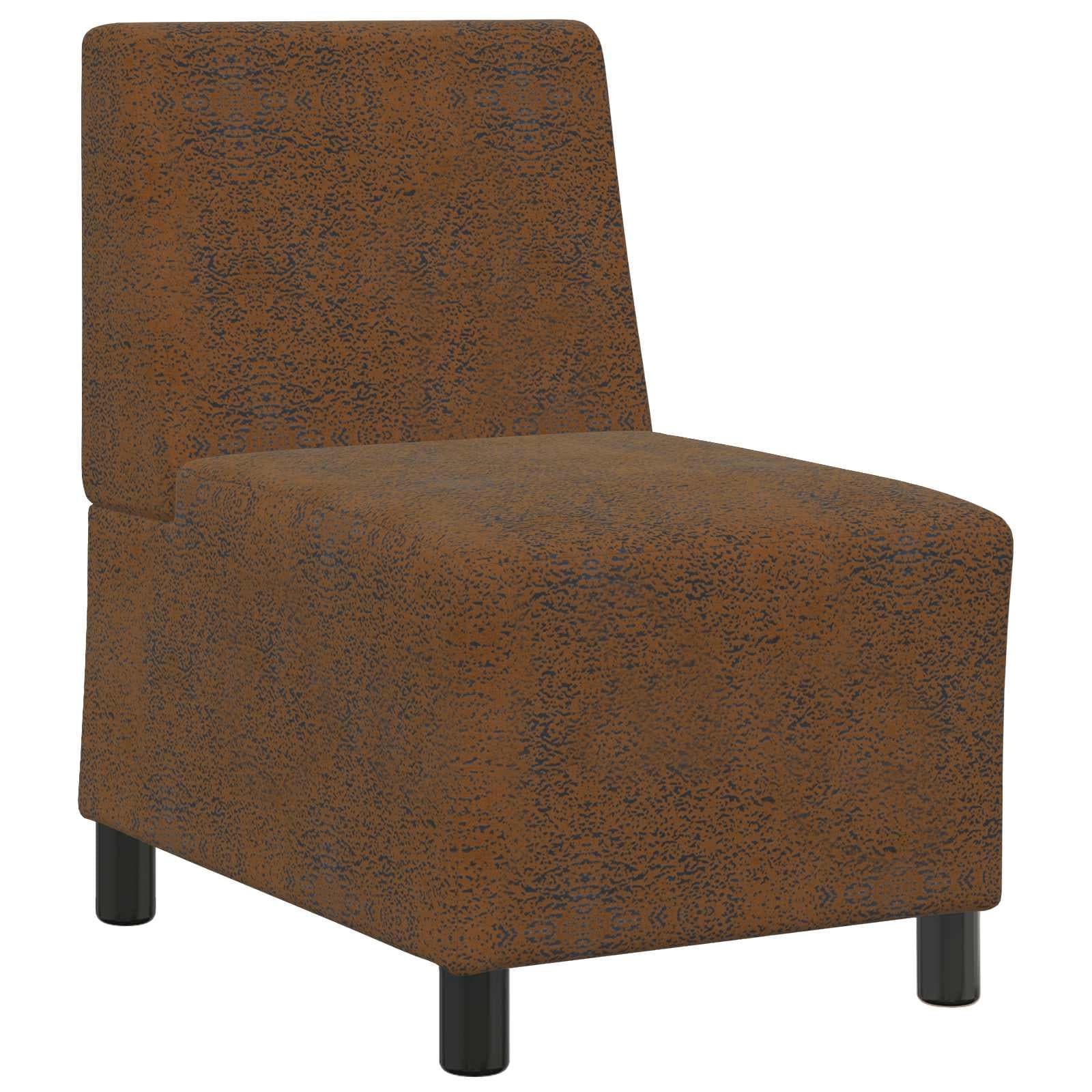 vidaXL | Cadeira Sofa | Castanho 55 x 74 x 82 cm Couro camurça sintético