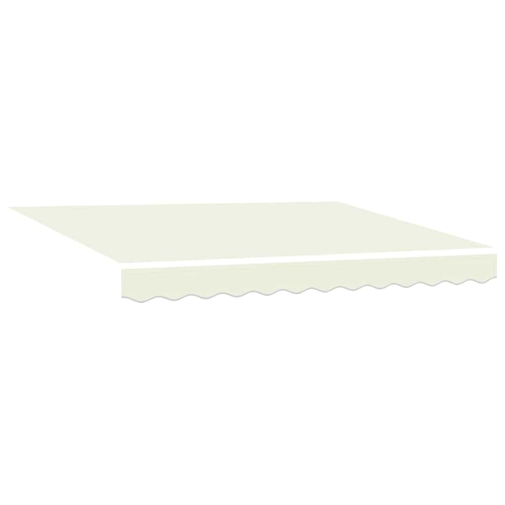 vidaXL Tecido de substituição para toldo Creme 2,5 x 2 m Poliéster