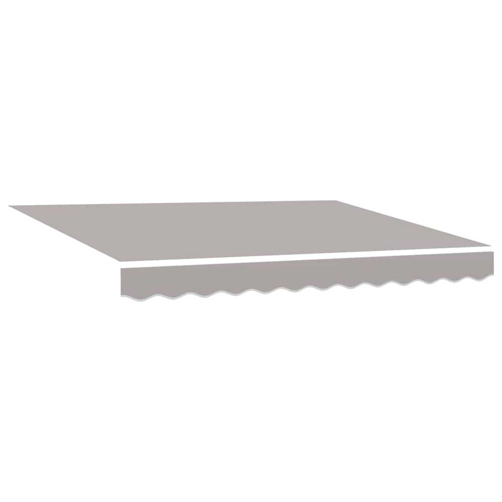 vidaXL Tecido de substituição para toldo Cinzento-claro 3 x 2,5 m