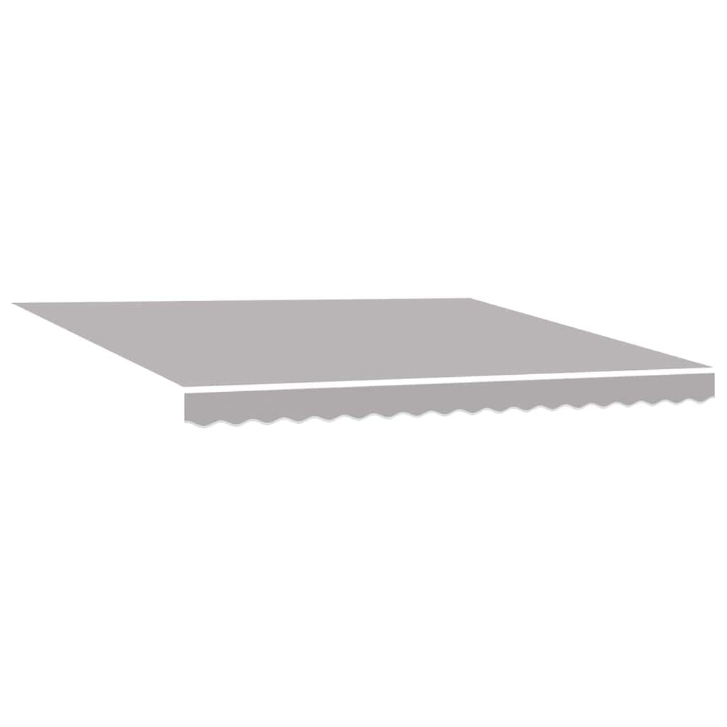 vidaXL Tecido de substituição para toldo Cinzento-claro 4 × 3 m