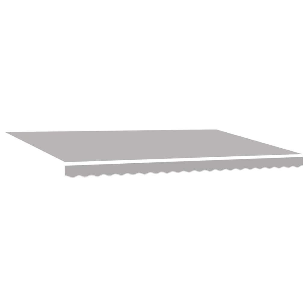 vidaXL Tecido de substituição para toldo Cinzento-claro 5 x 3 m