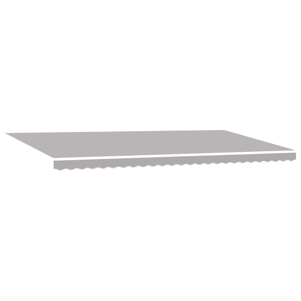 vidaXL Tecido de substituição para toldo Cinzento-claro 6 × 3,5 m