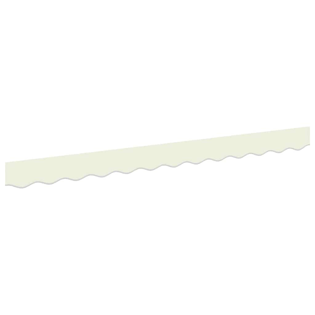 vidaXL Substituição de Valance de Toldo Listrado Creme 2,5 m Poliéster