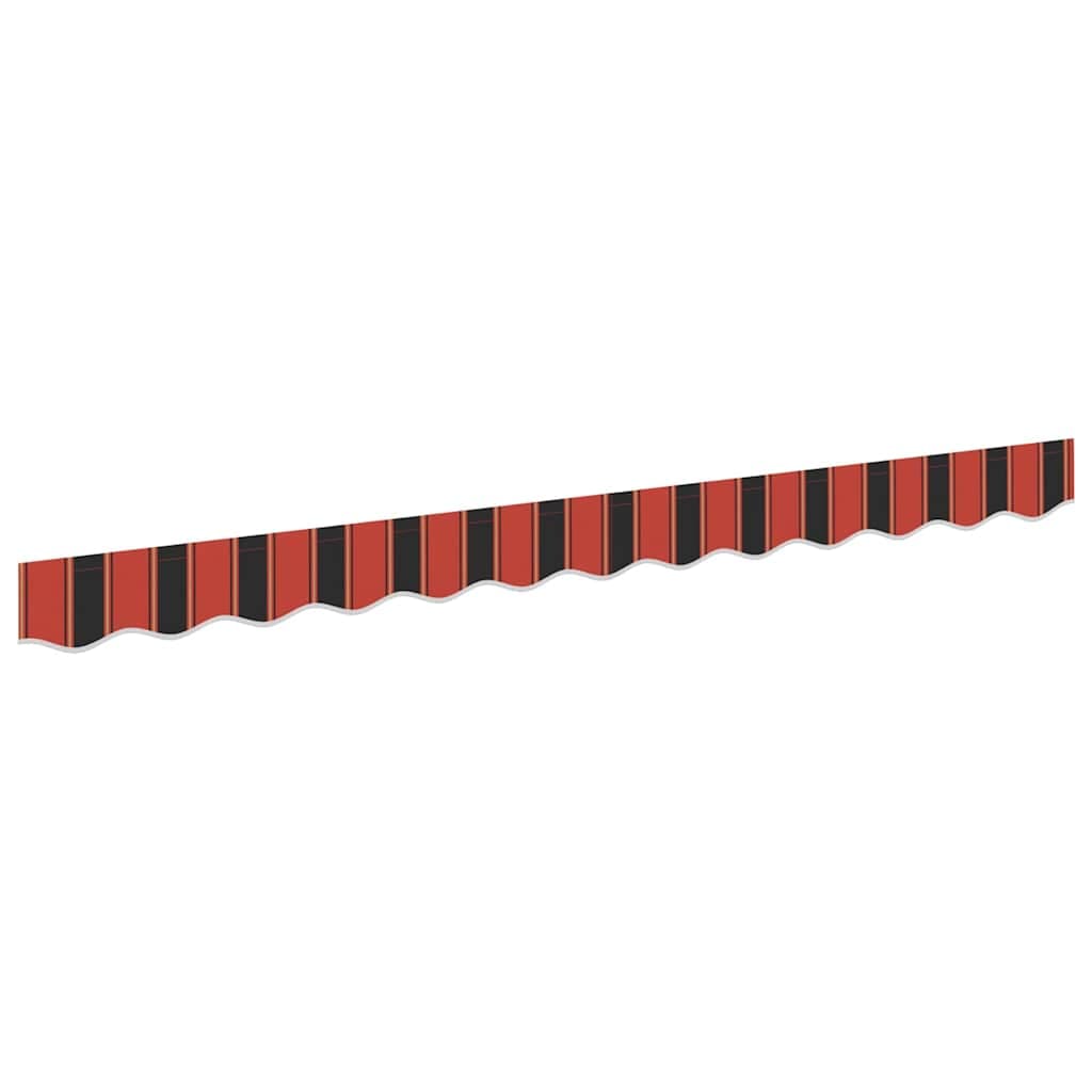 vidaXL Substituição de Valance de Toldo Laranja / Preto / Amarelo 2,5 m