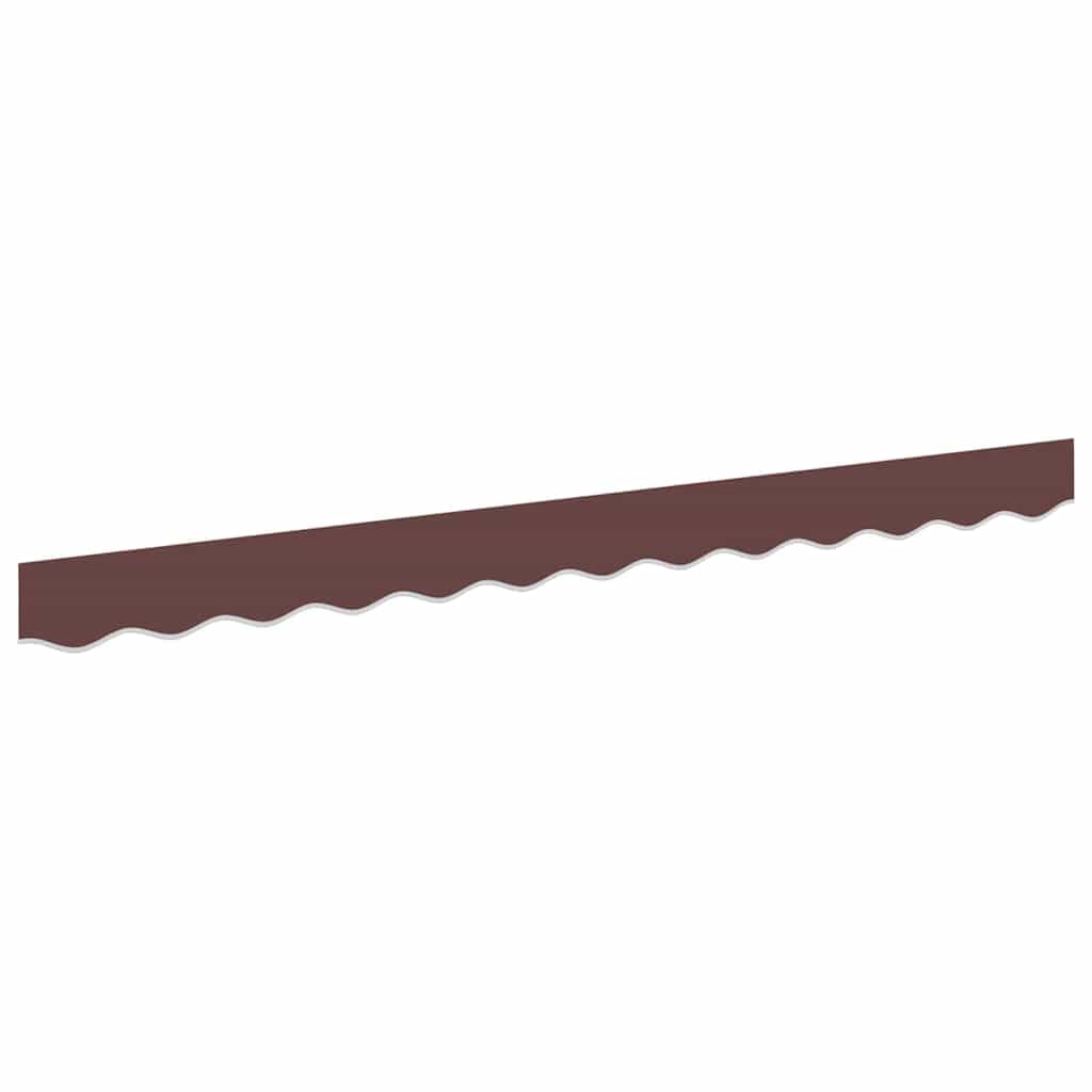 vidaXL Substituição de Valance de Toldo Listrado Castanho 2,5 m