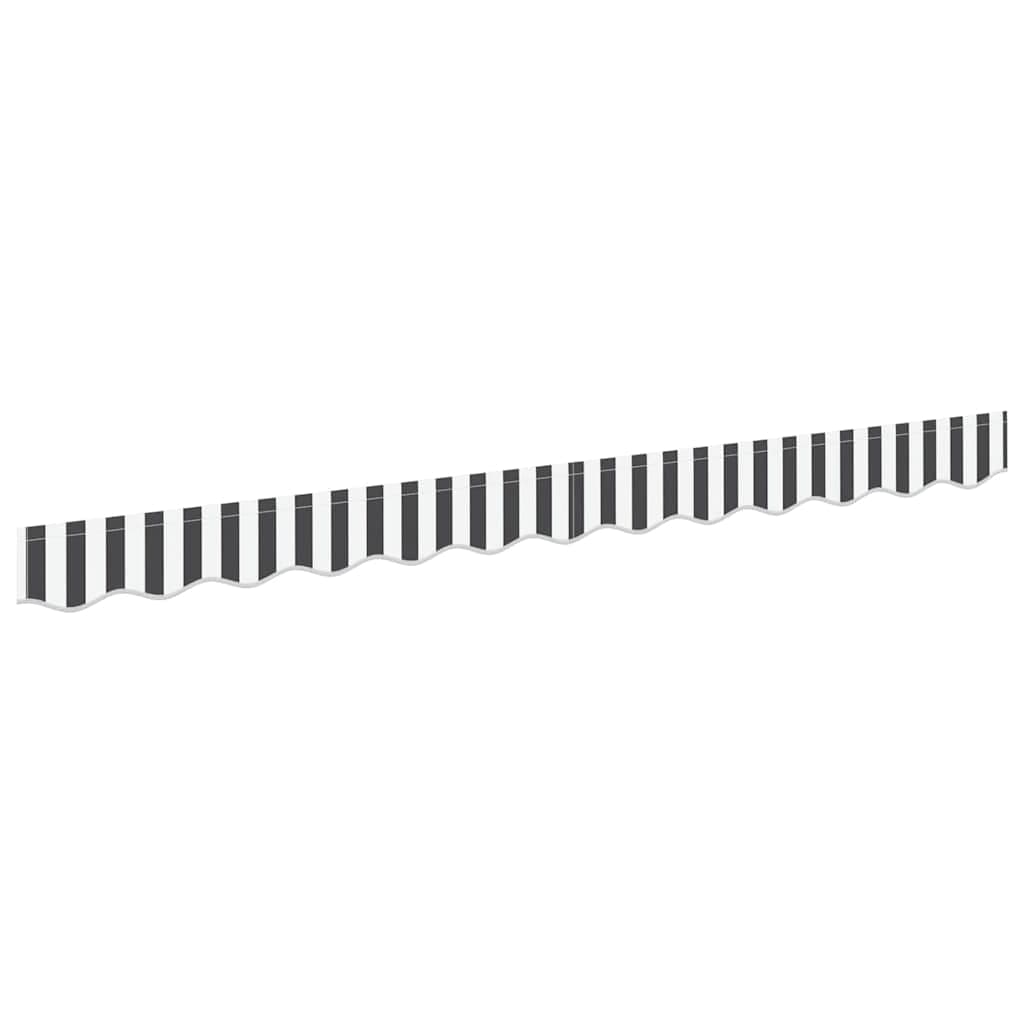 vidaXL Substituição de Valance de Toldo Antracite e Branco 2,5 m