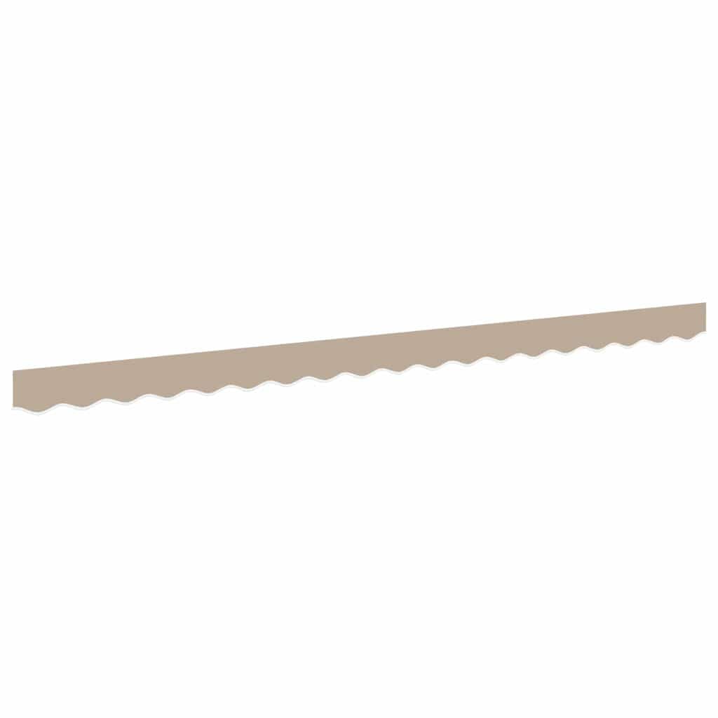 vidaXL Substituição de Valance de Toldo Bege 4 m Poliéster