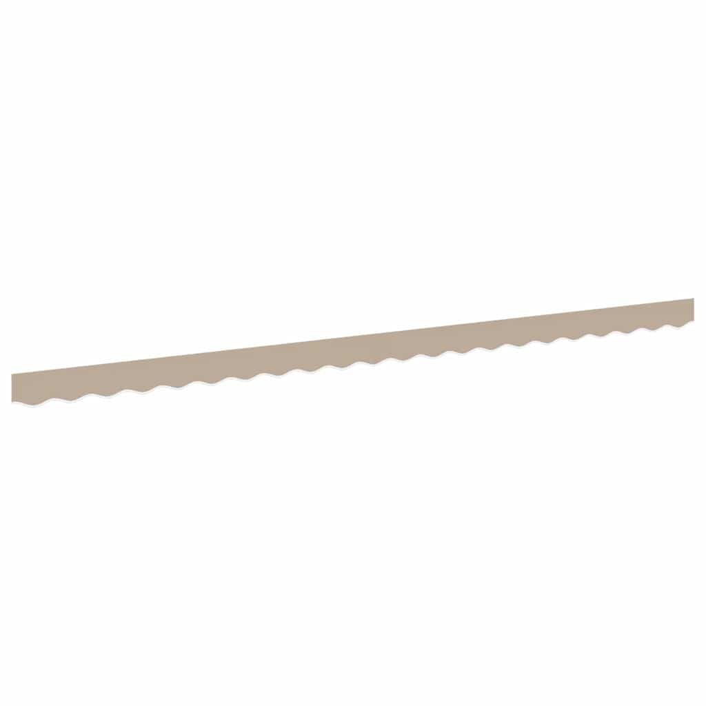 vidaXL Substituição de Valance de Toldo Bege 480 x 20 cm Poliéster