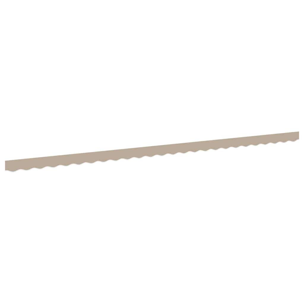 vidaXL Substituição de Valance de Toldo Bege 6 m Poliéster