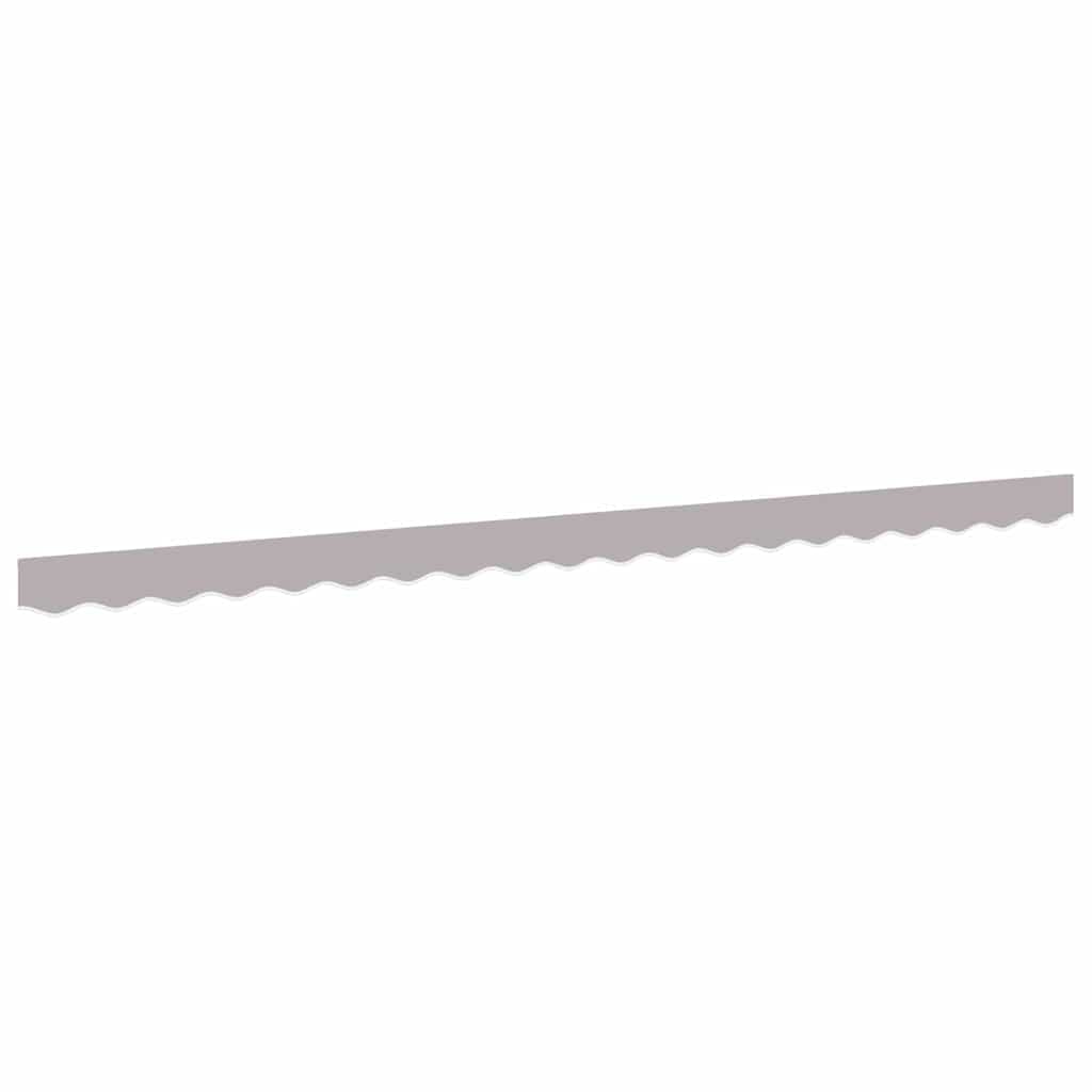vidaXL Substituição de Valance de Toldo Cinzento-claro 4,5 m Poliéster