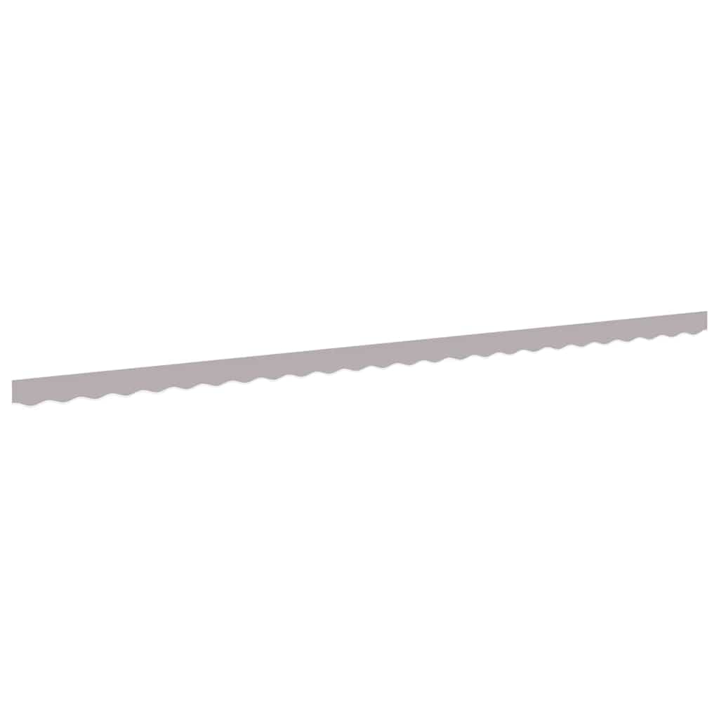 vidaXL Substituição de Valance de Toldo Cinzento-claro 6 m Poliéster