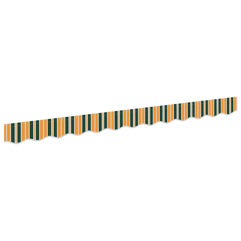 vidaXL Substituição de Valance de Toldo Verde e amarelo 2,5 m