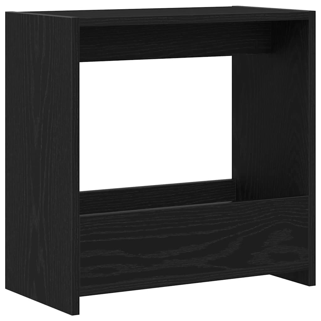 vidaXL Mesa Lateral Carvalho Preto 50 x 26 x 50 cm Madeira processada