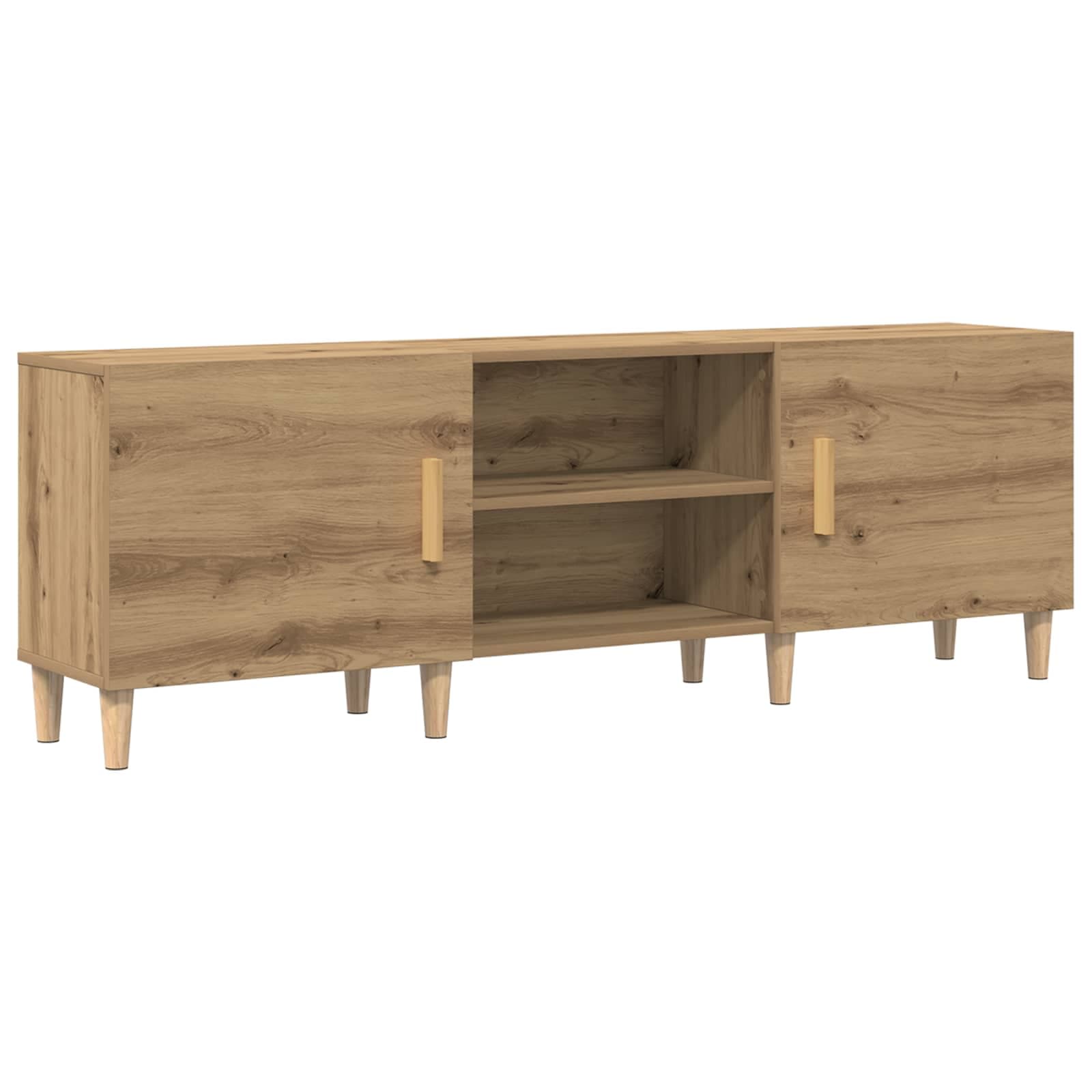 vidaXL Armário para TV Carvalho Artesanal Madeira 150,2 X 30,3 X 50,2 cm - 2836340725
