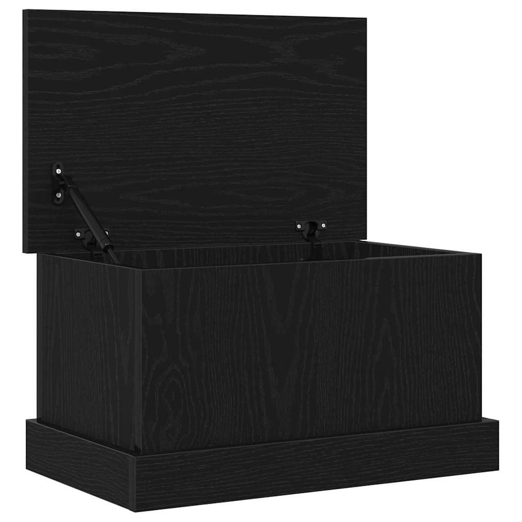 vidaXL Caixa de Armazenamento Carvalho preto 50 x 30 x 28 cm