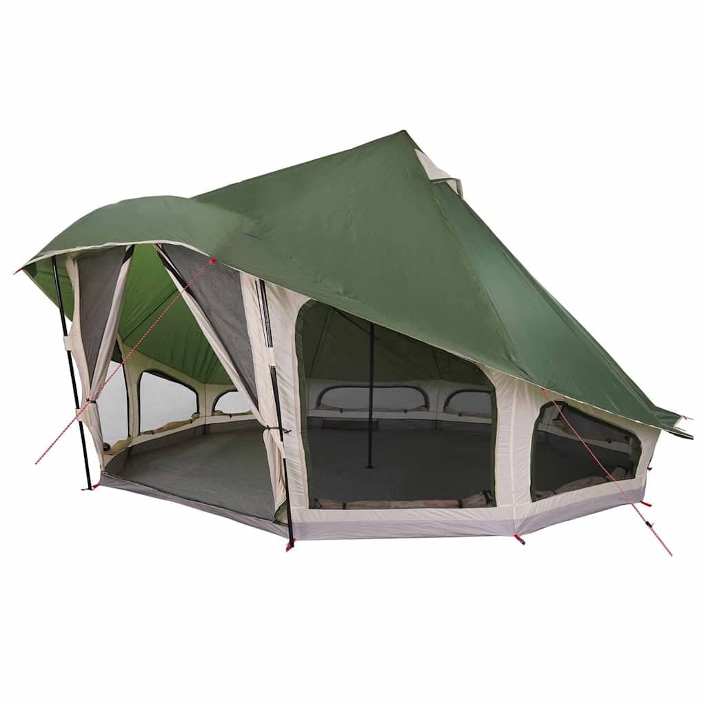 vidaXL Barraca Tipi com telhado Verde 508 x 470 x 300 cm tafetá