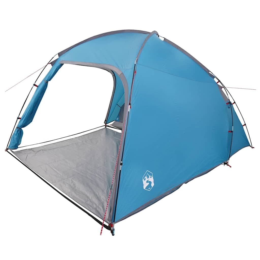 vidaXL Barraca Cabana com telhado Azul 370 x 230 x 185 cm tafetá