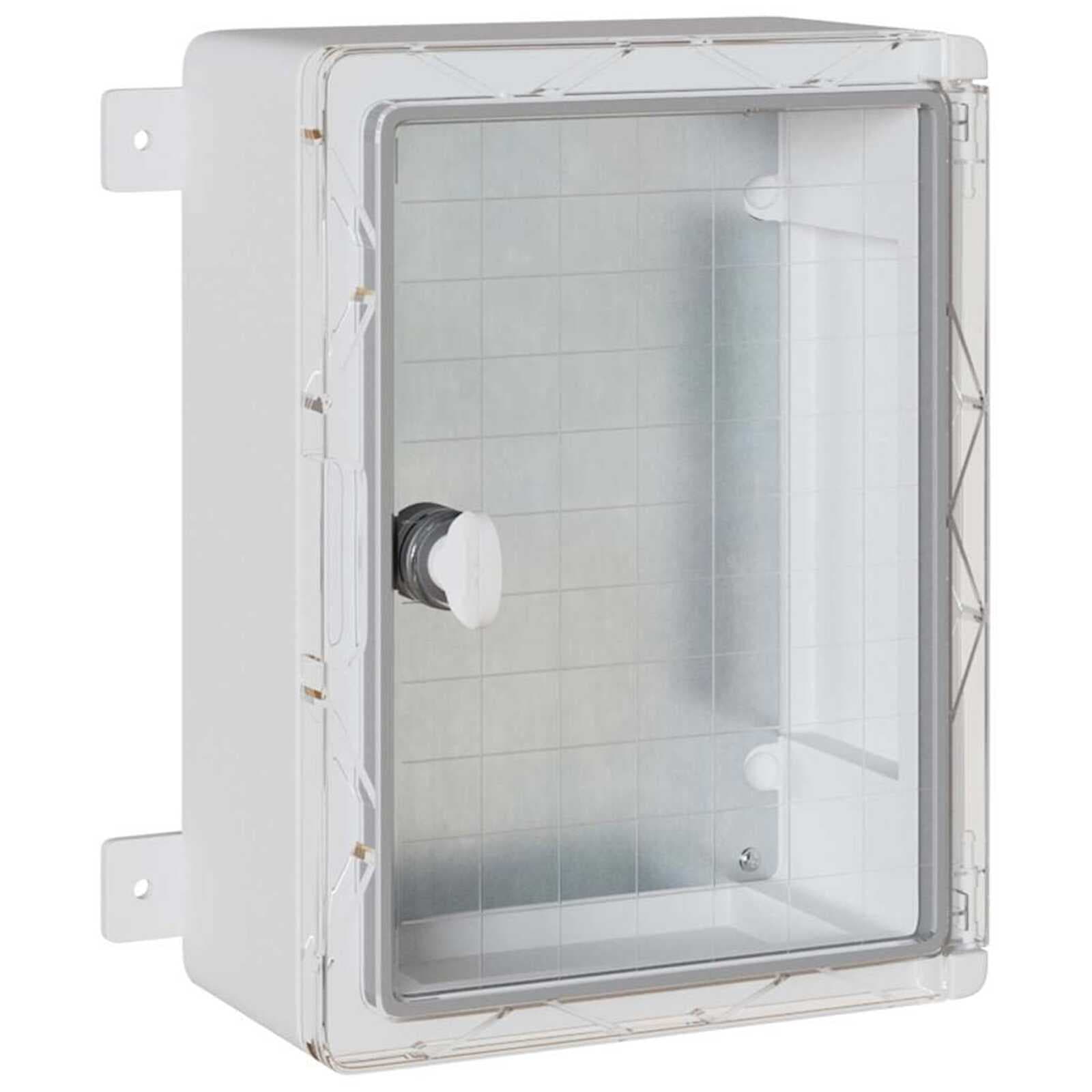vidaXL Armário de Controle Cinzeto 32 x 13 x 33 cm Plástico ABS