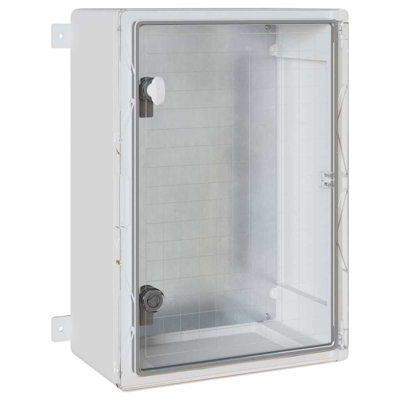 vidaXL Armário de Controle Cinzeto 42 x 19,5 x 50 cm Plástico ABS