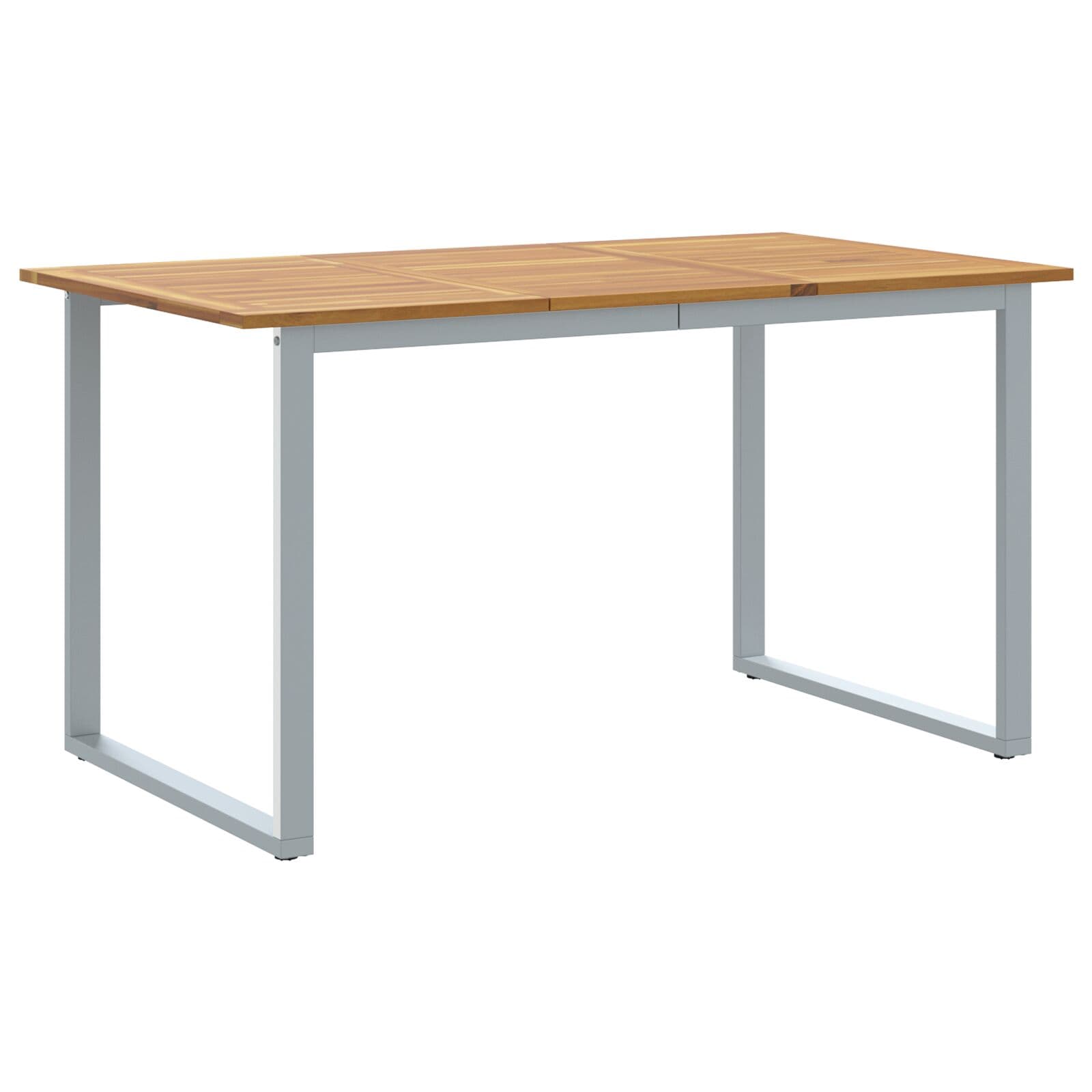 vidaXL Mesa de Jardim Cinzeto 140 x 80 x 75 cm