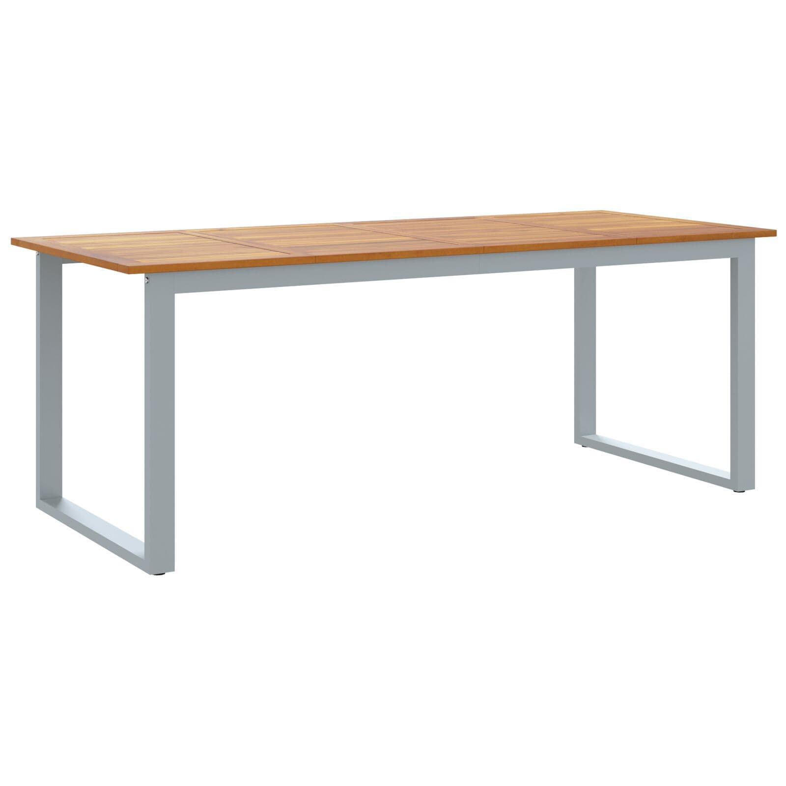 vidaXL Mesa de Jardim Cinzeto 200 x 90 x 75 cm
