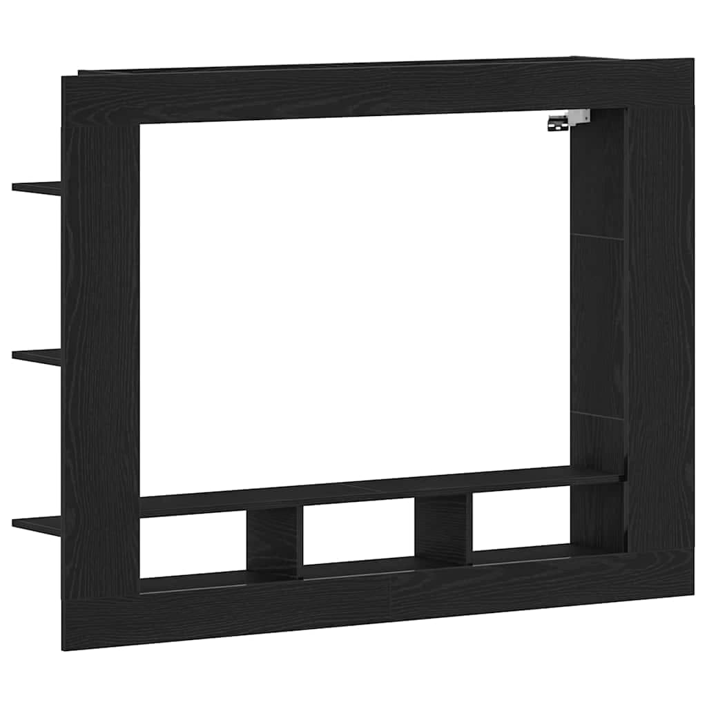vidaXL Móvel para TV Carvalho Preto 152 x 22 x 113 cm - 563839104