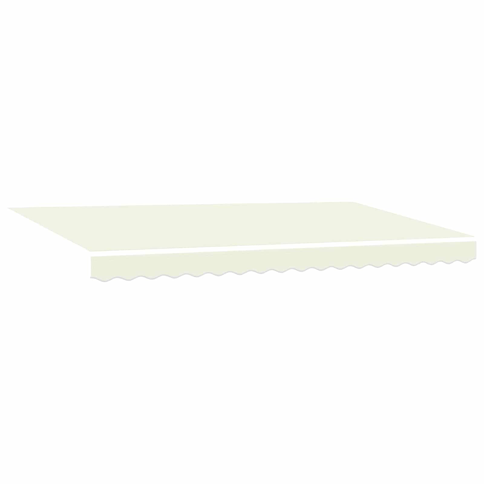 vidaXL Toldo Retrátil Manual Creme 400 X 200 cm Poliéster e Alumínio - 415277130