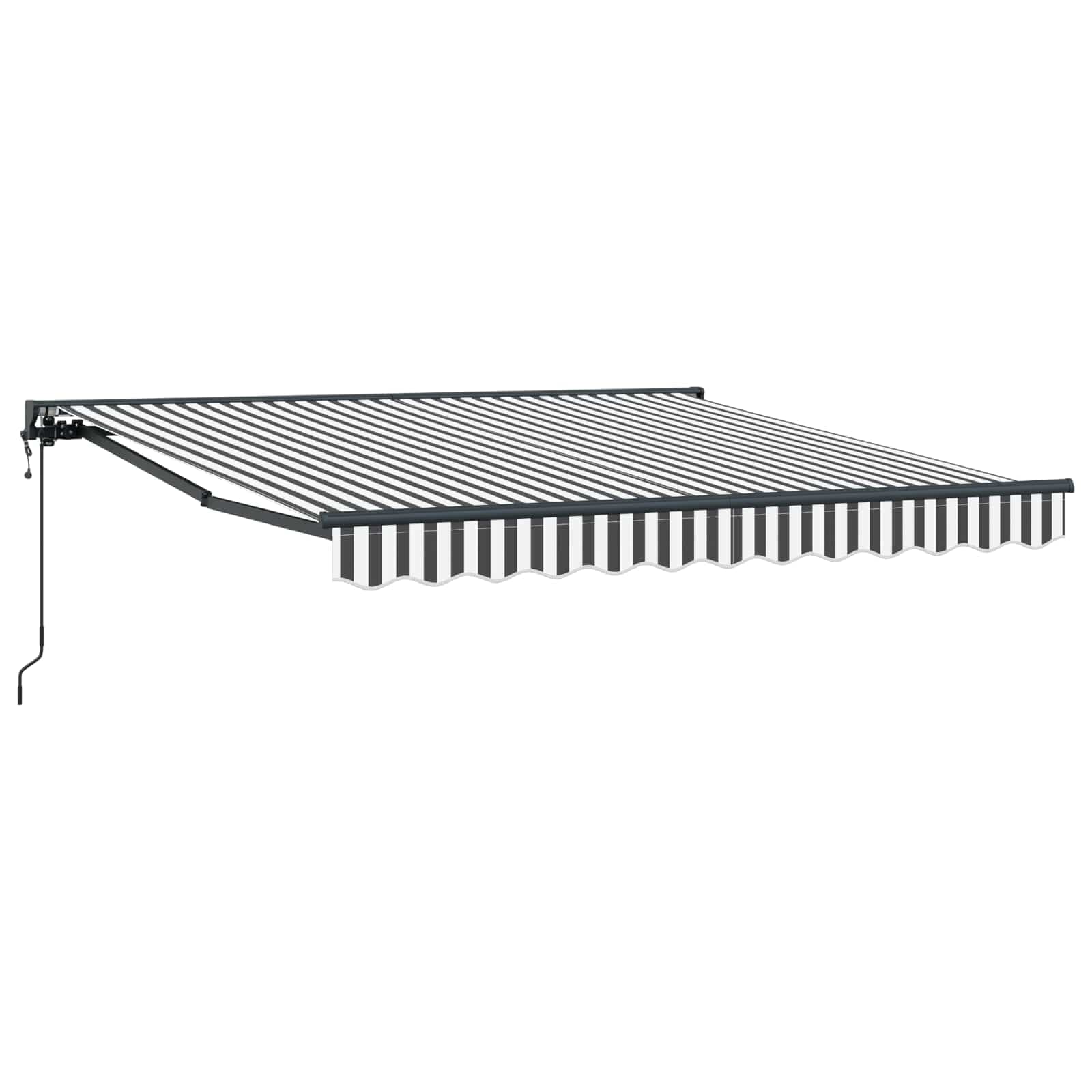 vidaXL Estrutura de Toldo Antracite e Branco 300 x 250 cm