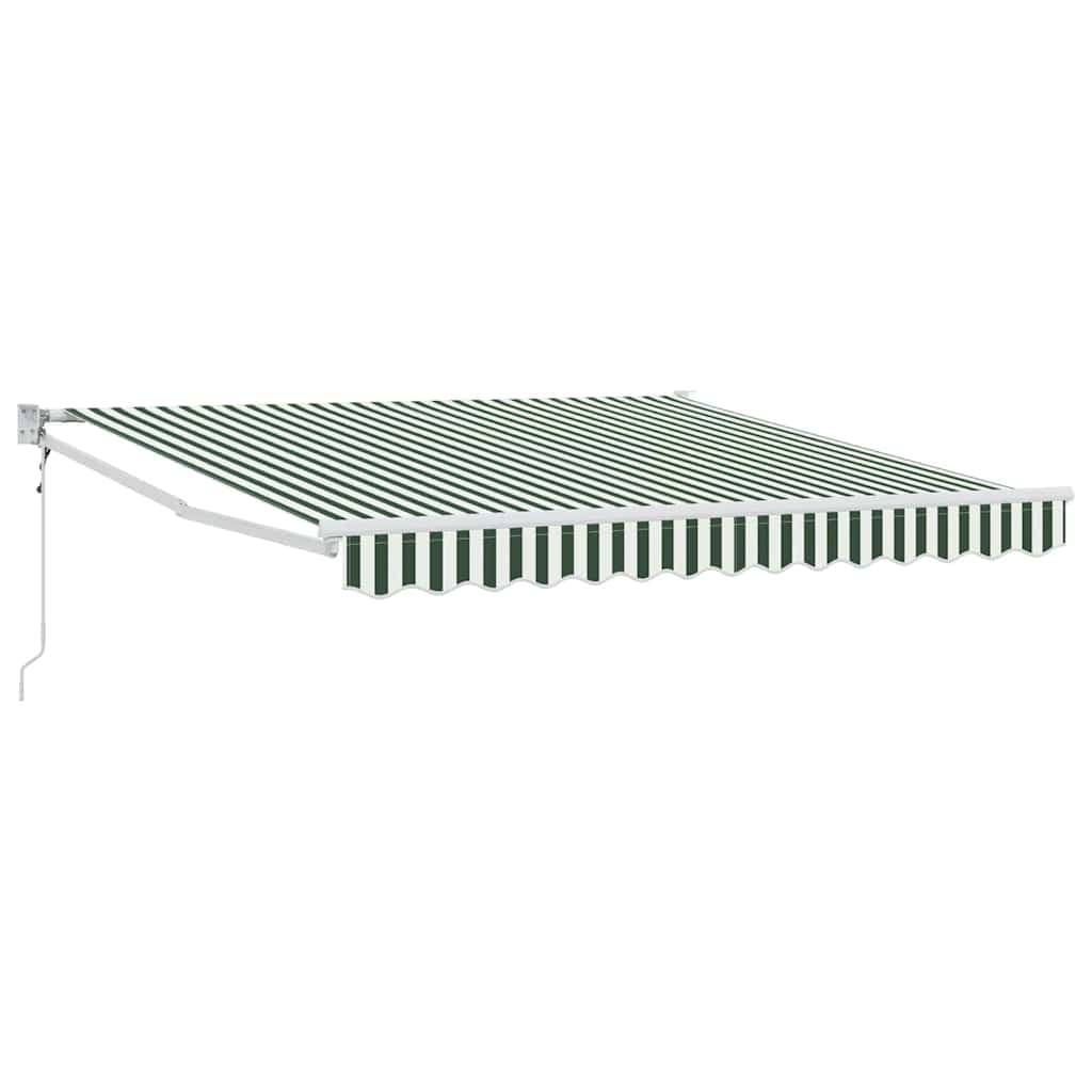 vidaXL Toldo Verde e Branco 300 x 250 x 165 cm Poliéster