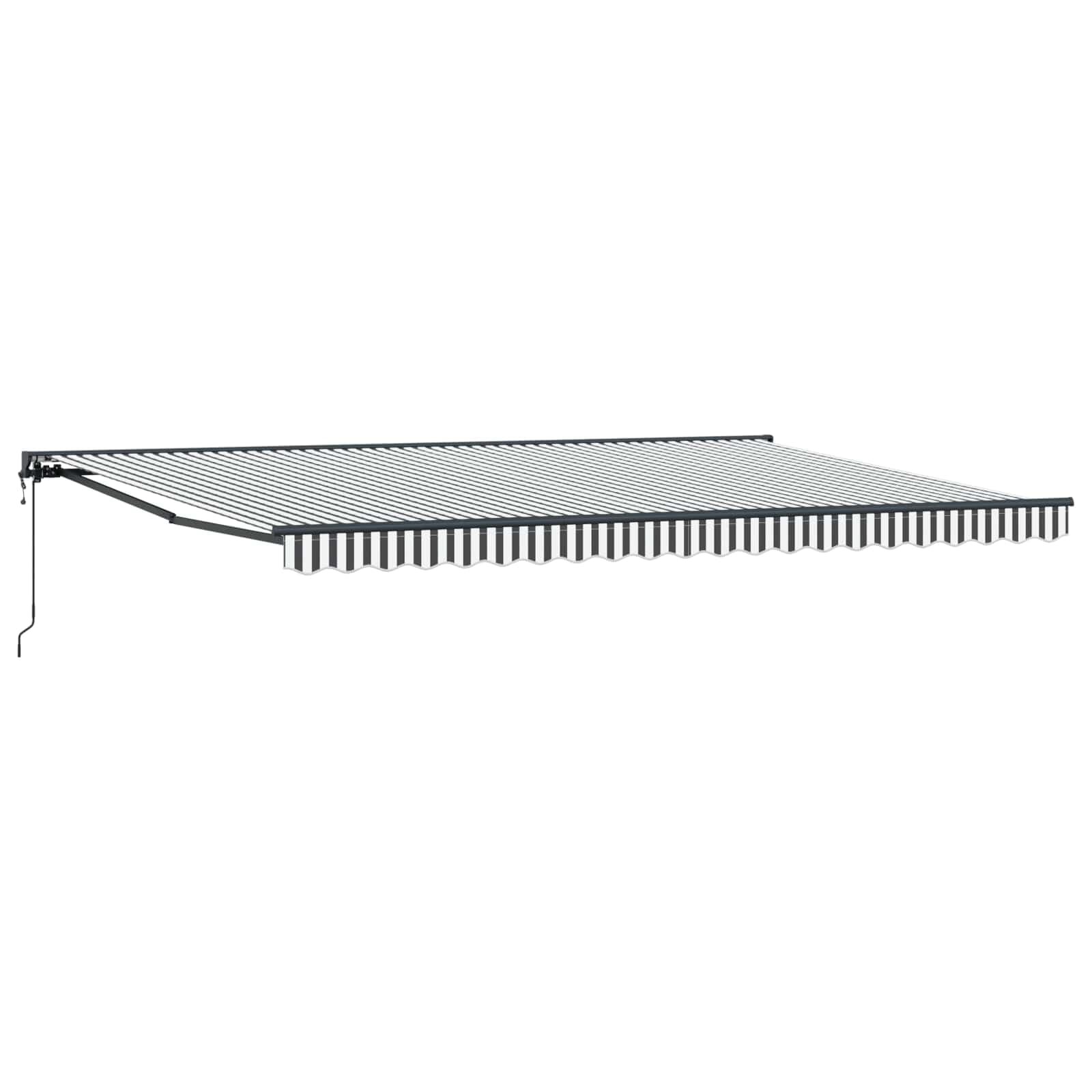 vidaXL Estrutura de Toldo Antracite e Branco 500 × 300 cm - 2735311303