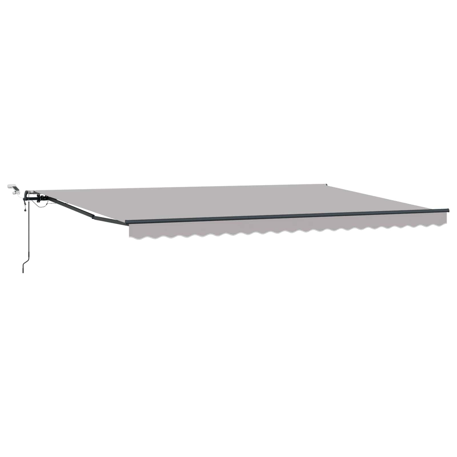 vidaXL Tecido de Toldos Cinzento-claro 500 × 300 cm Poliéster