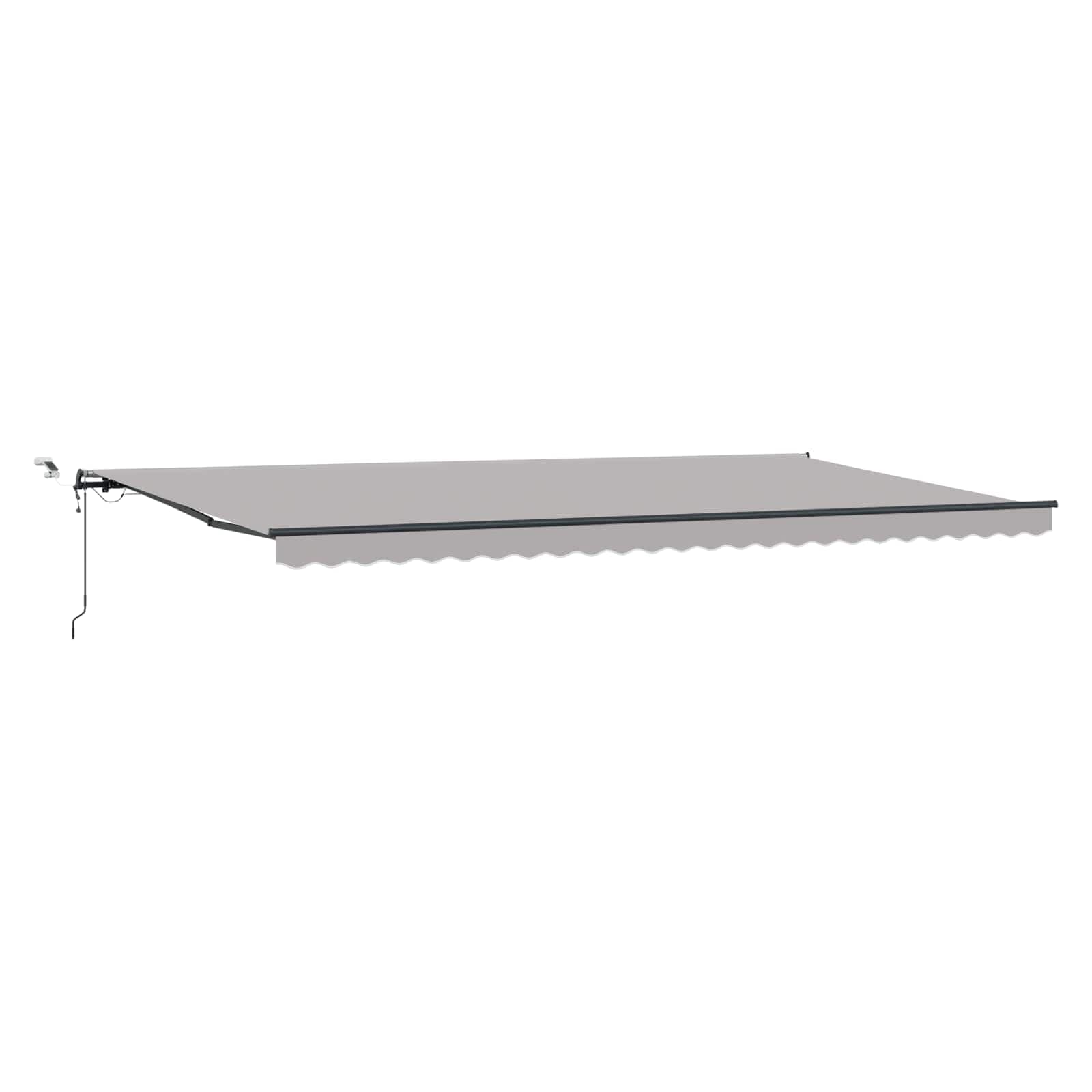 vidaXL Tecido de Toldos Cinzento-claro 600 × 300 cm Poliéster