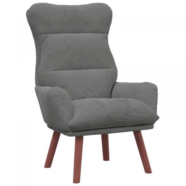 vidaXL Poltrona Cinza Escuro 69 X 74 X 93 cm Veludo - 2497727308