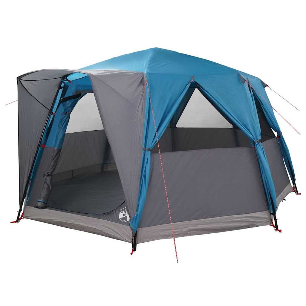 vidaXL Tenda de Cabana para 6 Pessoas Azul 425 x 396 x 222 cm