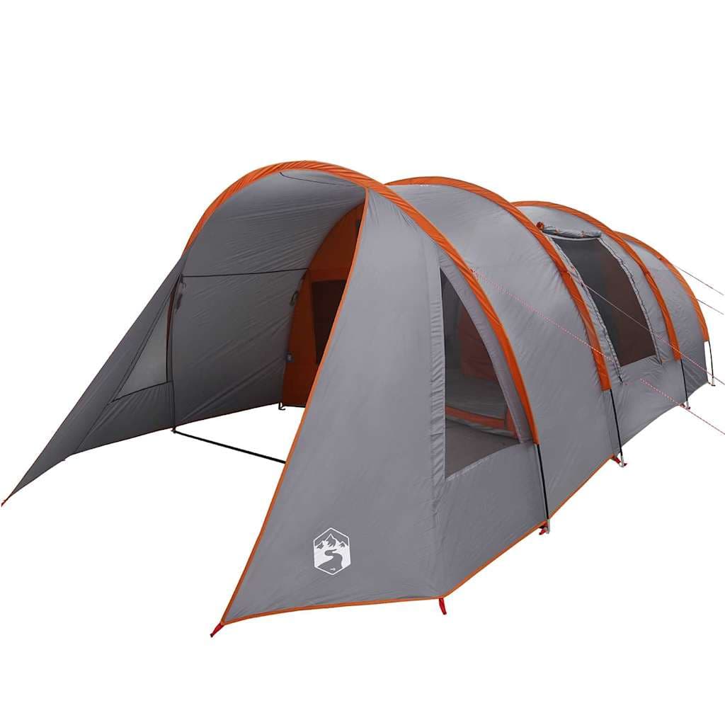 vidaXL Barraca túnel para 4 pessoas Cinza e Laranja 778 x 356 x 210 cm