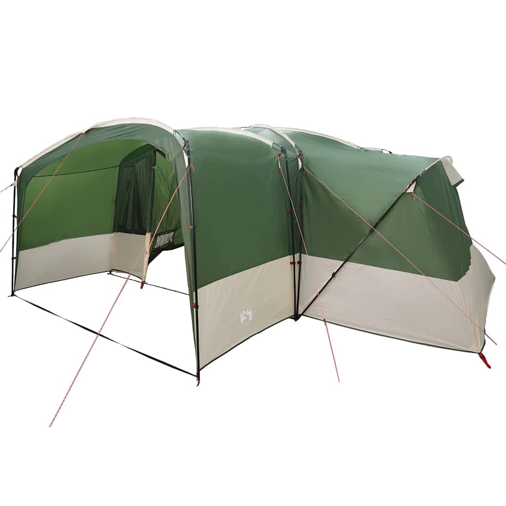 vidaXL Tenda Familiar para 12 Pessoas com telhado Verde e Branco
