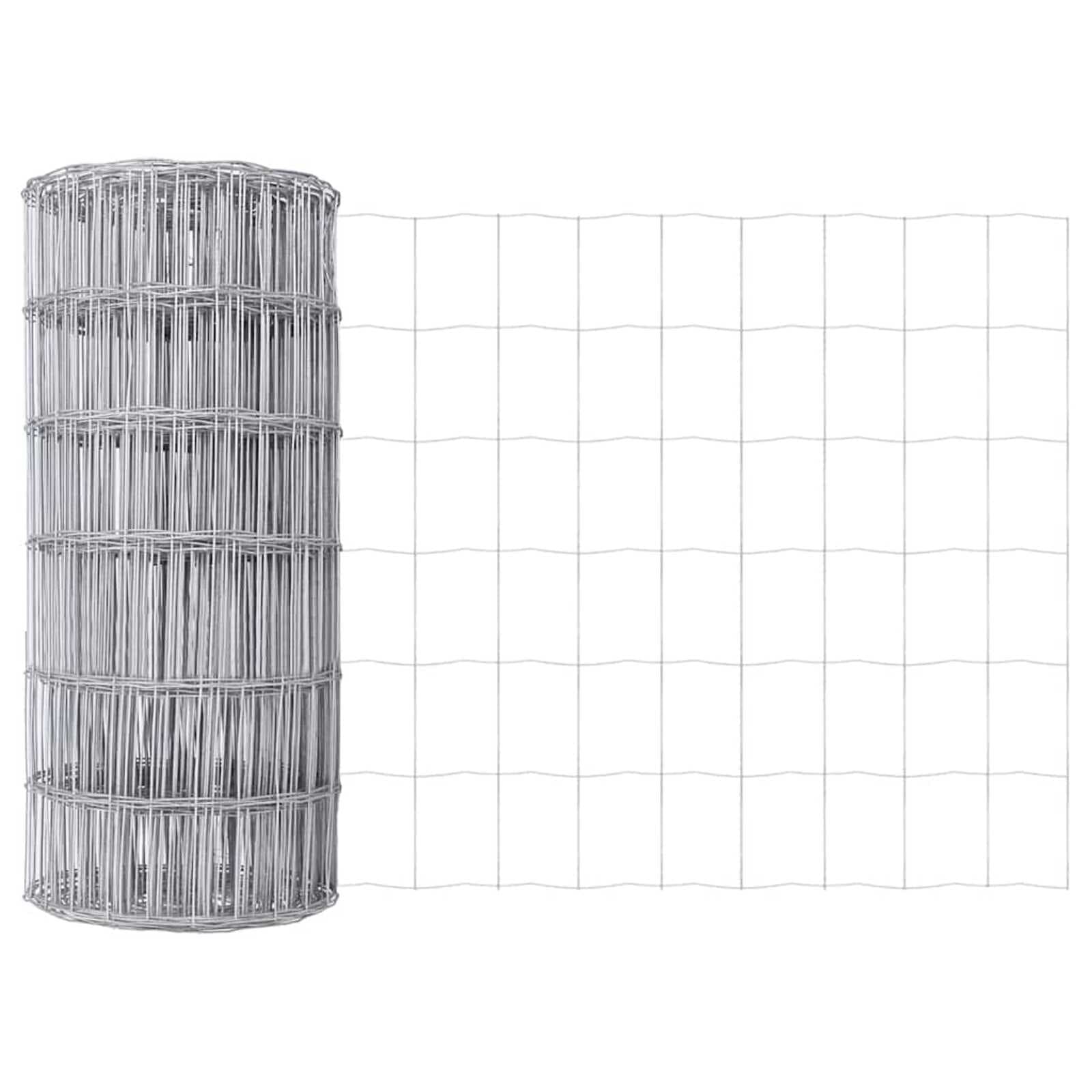 vidaXL Cerca Euro 0,4 x 10 m Ferro revestido de PVC
