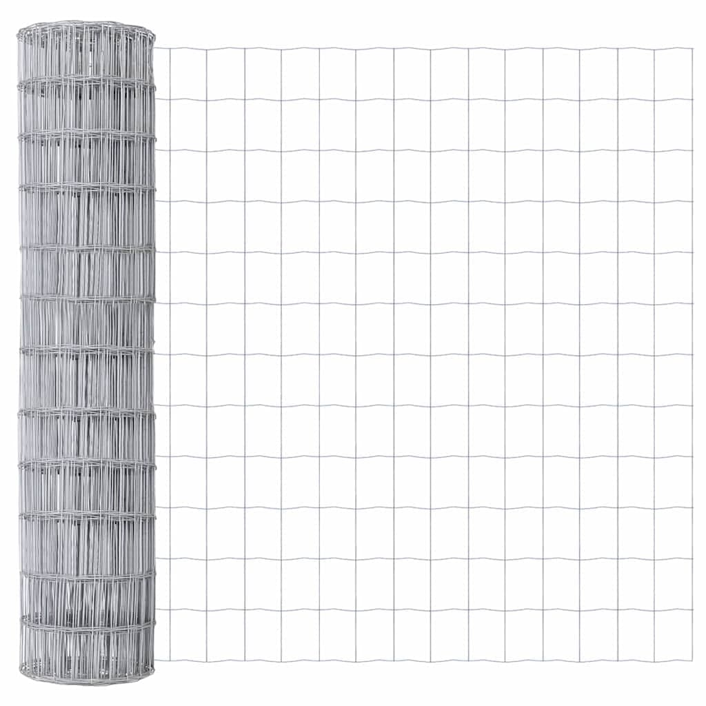 vidaXL Cerca Euro 1,2 x 10 m Ferro revestido de PVC