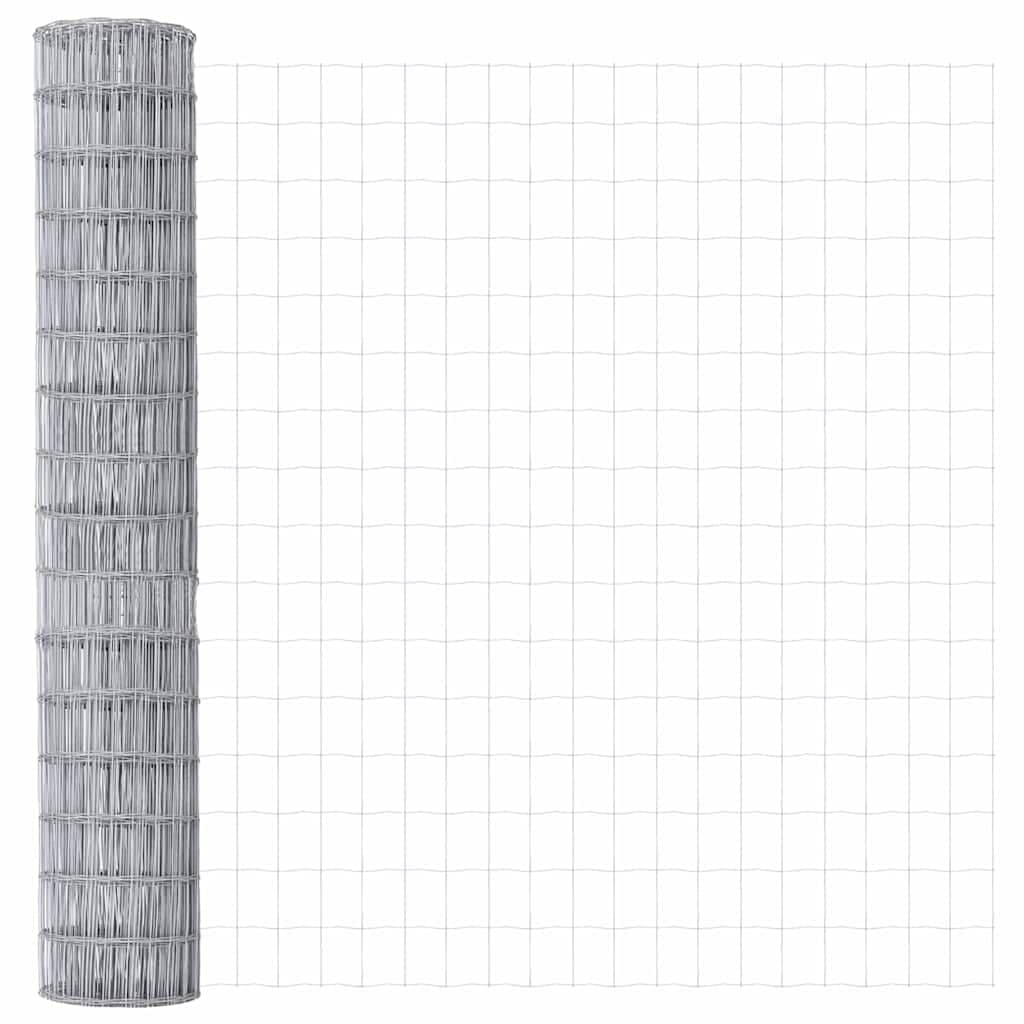vidaXL Cerca Euro 1,5 x 10 m Ferro revestido de PVC