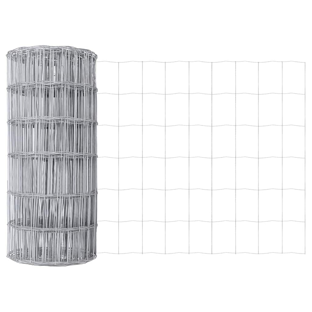 vidaXL Cerca Euro 0,6 x 50 m Ferro revestido de PVC
