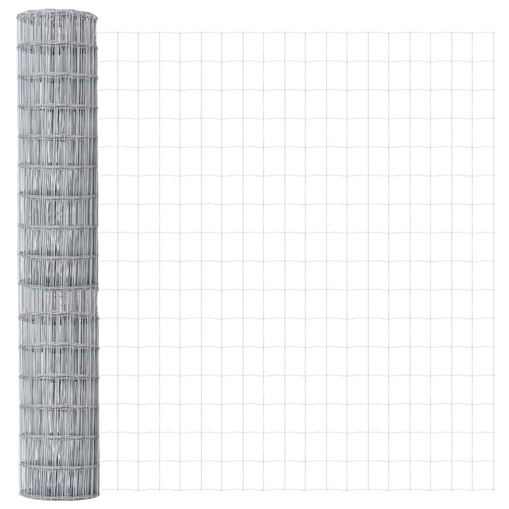 vidaXL Cerca Euro 1,5 x 10 m Ferro revestido de PVC