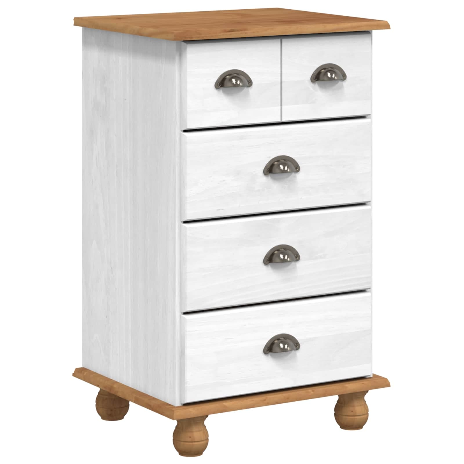 vidaXL Cômoda com gaveta ASKIM Branco 45,8 x 40 x 79 cm